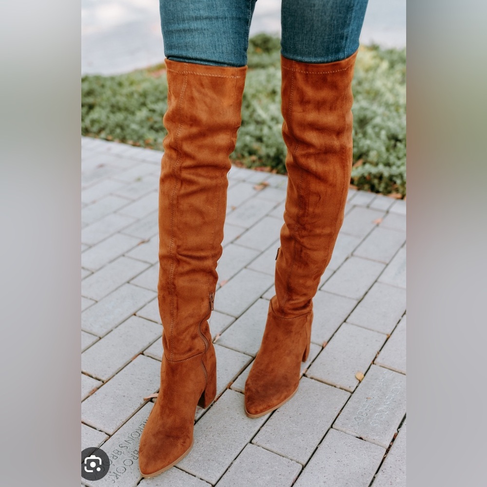 Steve Madden: Chestnut over the knee boots Sz 7.5